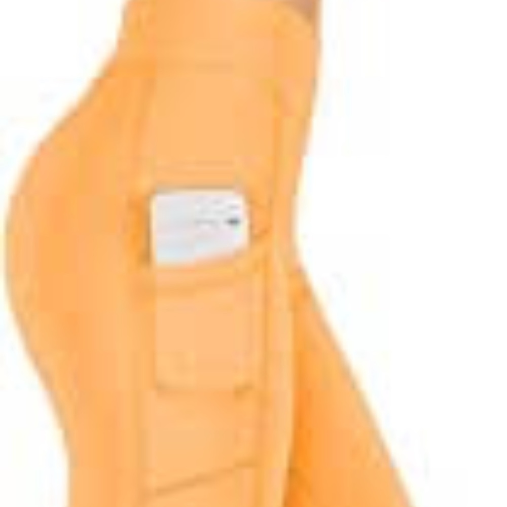 Orange Yoga Pocket Tights